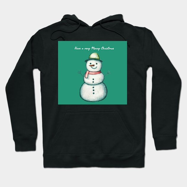 Snowman Hoodie by oscargml